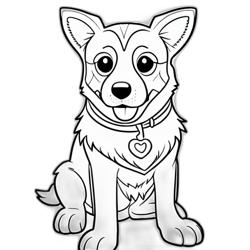 dog_2 coloring page