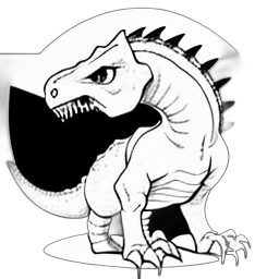 dynosaurs coloring preview