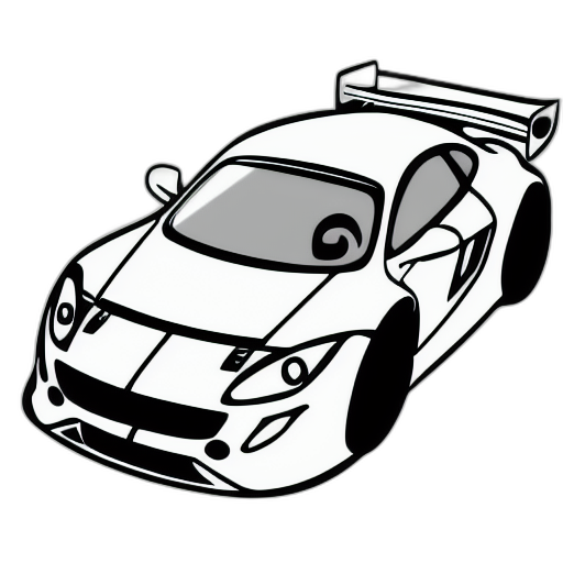 vehicles coloring preview